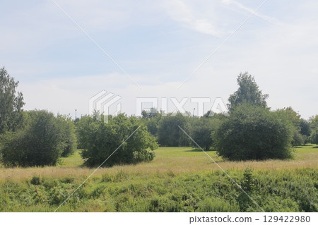 Summer in the landscape park Kolomenskoye in the district, Moscow, August 2022. Summer in the landscape park Kolomenskoye in the district, Moscow, August 2022. 129422980