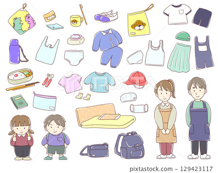 托兒所物品插圖集 托兒所物品插圖集 129423117