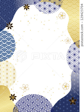 日本圖案背景 129423704