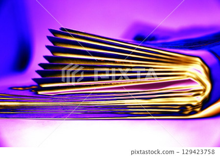 A stack of newspapers. They are ready for distribution to readers. 129423758