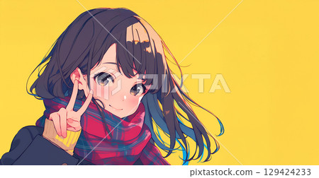 A girl pointing at me A girl pointing at me 129424233