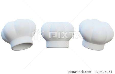 Cartoon Style Chief Hat 3D graphic 129425931