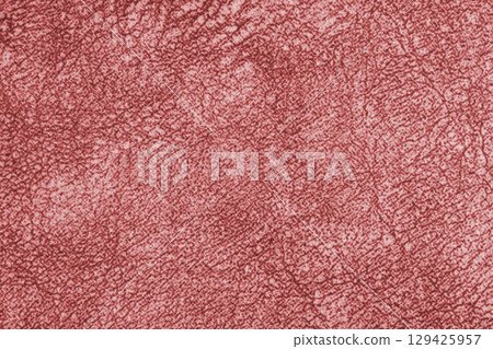 Red fabric texture background with soft woven material and subtle textile grain pattern 129425957