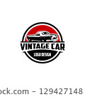 Ready-to-use vintage car circle emblem for vintage car related industry logos, Lanka, legend 129427148