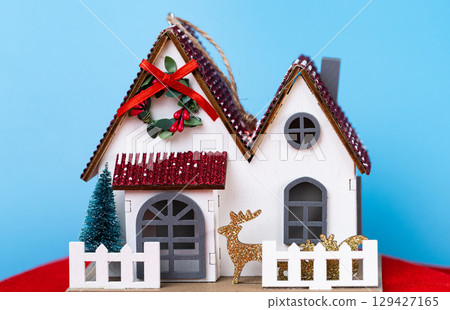 beautiful christmas house beautiful christmas house 129427165