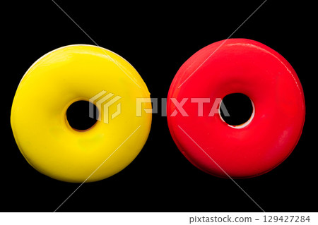 glazed donuts isolated glazed donuts isolated 129427284
