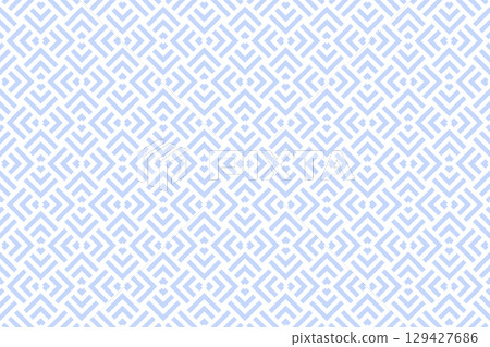 Abstract Seamless Geometric Light Blue Pattern. Abstract Seamless Geometric Light Blue Pattern. 129427686