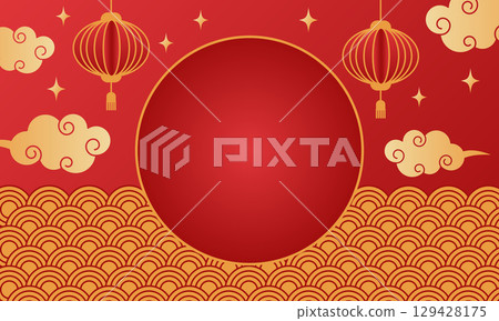 Chinese New Year festive banner 129428175