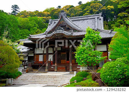 Chubu region, Izu Shuzenji Onsen, the main hall of Shuzenji Temple, located within the historic grounds, Shuzenji, Izu City, Shizuoka Prefecture (2) 129428282