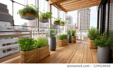 Agricultural robot and autonomous car working in smart farm, future 5G technology with smart farming concept. Modernization and implementation of new technologies in agricultural direction 129428698