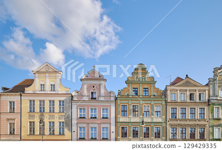 Photo of buildings in the Old Town of Poznan, Poland. Photo of buildings in the Old Town of Poznan, Poland. 129429335