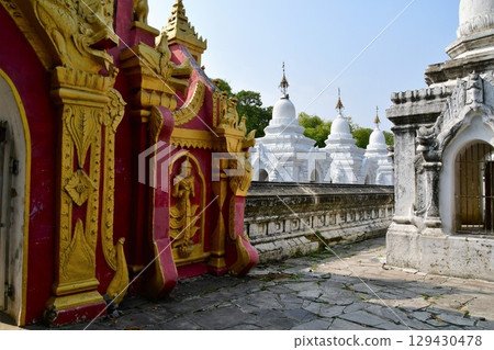 Kuthodaw Pagoda, Mandalay, Myanmar, 729 small pagodas 129430478