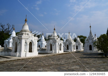 Kuthodaw Pagoda, Mandalay, Myanmar, 729 small pagodas 129430485