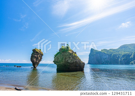 Ebisu Rock and Daikoku Rock in Summer, Yoichi 129431711