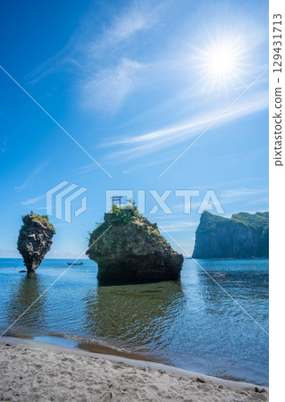 Ebisu Rock and Daikoku Rock in Summer, Yoichi Ebisu Rock and Daikoku Rock in Summer, Yoichi 129431713