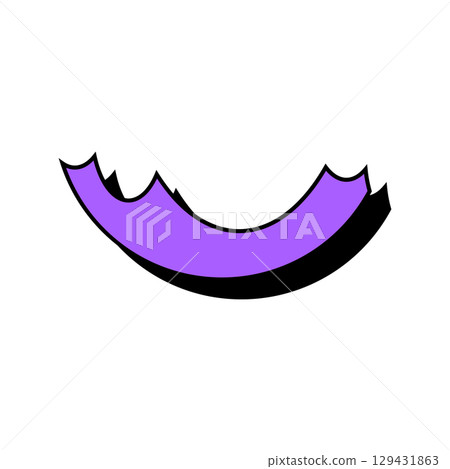 Abstract purple icon. Abstract vector shape isolated on a white background. 129431863