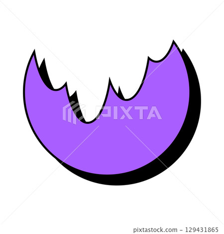 Abstract purple icon. Abstract vector shape isolated on a white background. 129431865