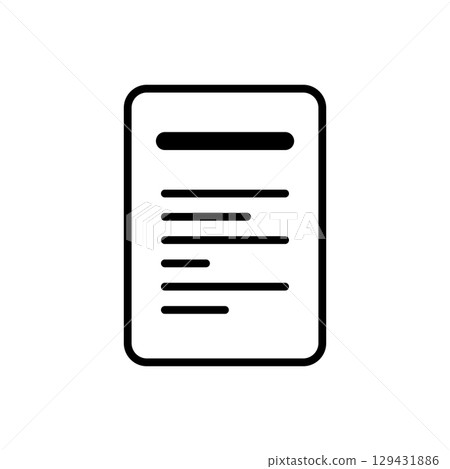 Document papers pile icon. Document sign. Vector isolated on background. 129431886