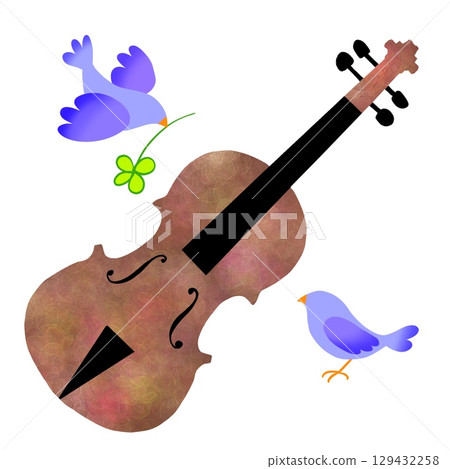 Violin and Little Bird 51 129432258