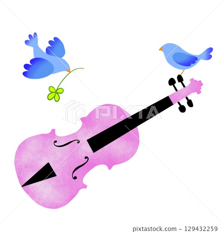 Violin and Bird 52 129432259