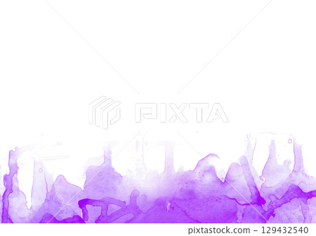 Dripping watercolor background material 129432540