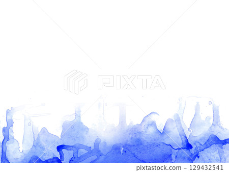 Dripping watercolor background material 129432541