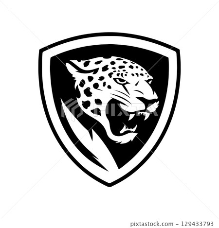 Jaguar head sign. Jaguar emblem. Modern style jaguar sign. Vector illustration Jaguar head sign. Jaguar emblem. Modern style jaguar sign. Vector illustration 129433793