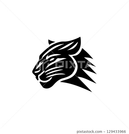 Panther head. Modern style head of the panther. Vector illustration Panther head. Modern style head of the panther. Vector illustration 129433966