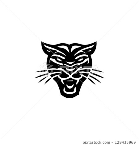Panther head. Modern style head of the panther. Vector illustration Panther head. Modern style head of the panther. Vector illustration 129433969