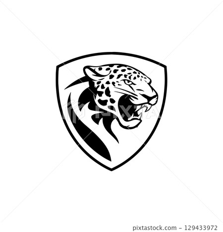 Jaguar head sign. Jaguar emblem. Modern style jaguar sign. Vector illustration Jaguar head sign. Jaguar emblem. Modern style jaguar sign. Vector illustration 129433972