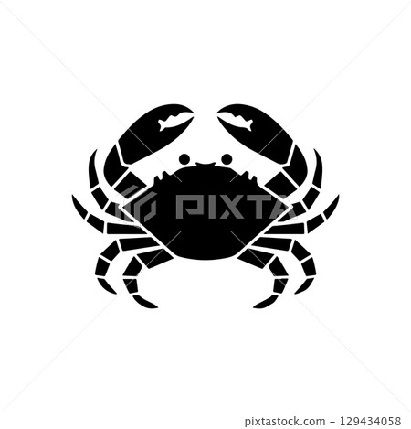 Vintage engraving illustration of crab. Seafood emblem with crab. Vector crab illustration Vintage engraving illustration of crab. Seafood emblem with crab. Vector crab illustration 129434058