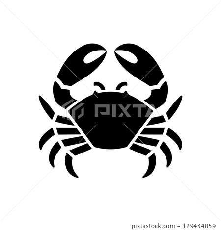 Vintage engraving illustration of crab. Seafood emblem with crab. Vector crab illustration Vintage engraving illustration of crab. Seafood emblem with crab. Vector crab illustration 129434059