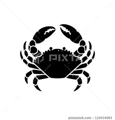 Vintage engraving illustration of crab. Seafood emblem with crab. Vector crab illustration Vintage engraving illustration of crab. Seafood emblem with crab. Vector crab illustration 129434065