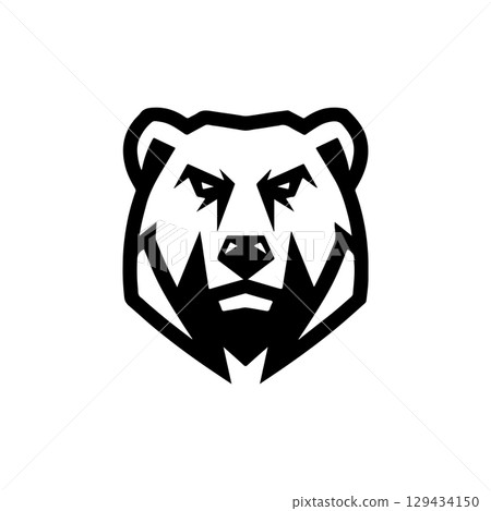 Grizzly bear. Bear emblem. Modern style bear sign. Vector illustration Grizzly bear. Bear emblem. Modern style bear sign. Vector illustration 129434150