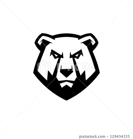 Grizzly bear. Bear emblem. Modern style bear sign. Vector illustration Grizzly bear. Bear emblem. Modern style bear sign. Vector illustration 129434155