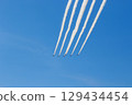 Blue Impulse flyover over Noda Central Park in Toyonaka City 129434454