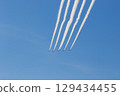 Blue Impulse flyover over Noda Central Park in Toyonaka City 129434455