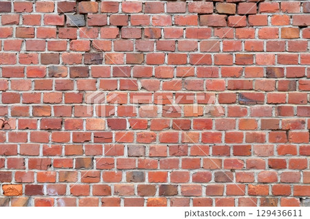 Brick wall background material 129436611