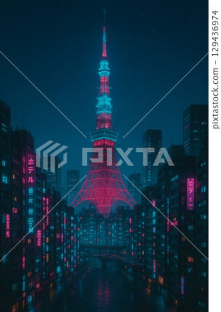 未來的東京鐵塔 未來的東京鐵塔 129436974