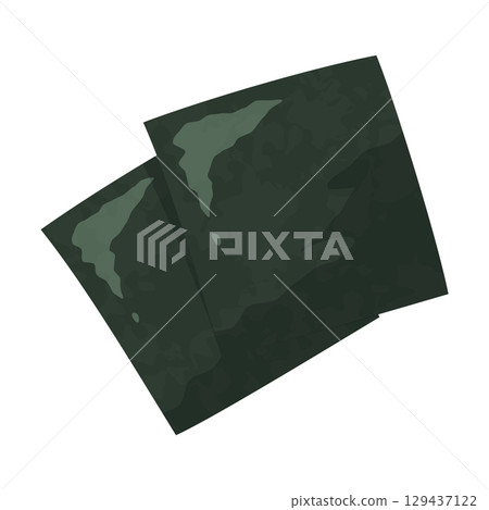 兩片重疊的海藻插圖 兩片重疊的海藻插圖 129437122