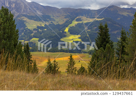 Dolomites Alpe di Siusi, Italy landscape Dolomites Alpe di Siusi, Italy landscape 129437661