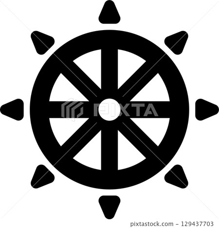 Buddhism Dharma Wheel icon Buddhism Dharma Wheel icon 129437703