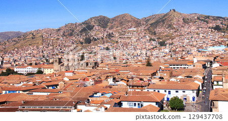 Cusco cityscape in Peru, South America 129437708