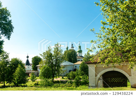 Chapel of St. Cyril of Belozersk. Traditional Orthodox chapel (Russia). Chapel of St. Cyril of Belozersk. Traditional Orthodox chapel (Russia). 129438224