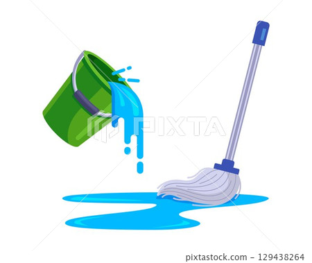 mop any spilled water. 129438264