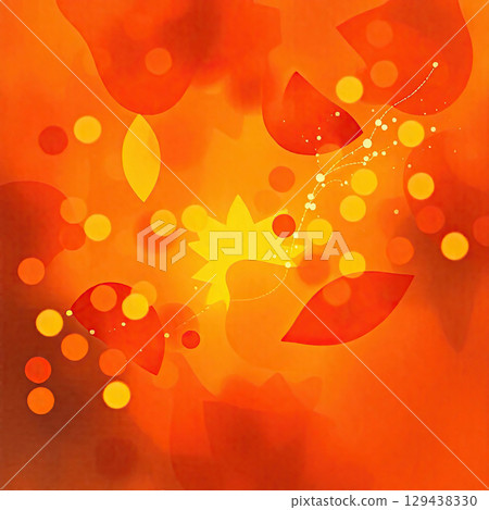 Bold paint splashes in autumn colors for modern artistic designs. 129438330