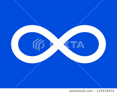 Metis Blue flag 129439434