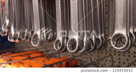 Ring Wrenches On A Shelf At Hardware Store Detailed Stock Photo 129439932