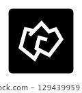 Pictogram of waste paper (white version) 129439959