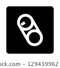 Empty can pictogram (white version) 129439962